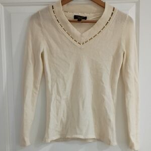 Charter Club Cashmere Sweater with Pearl Detail